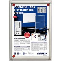 FRANKEN Schaukasten X-tra!Line  silber 1x DIN A4 von FRANKEN