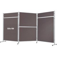 FRANKEN Trennwand ECO, doppelseitig, grau 120,0 x 150,0 cm von FRANKEN