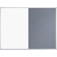 FRANKEN Whiteboard-Pinnwand X-tra!Line 120,0 x 90,0 cm Textil grau von FRANKEN