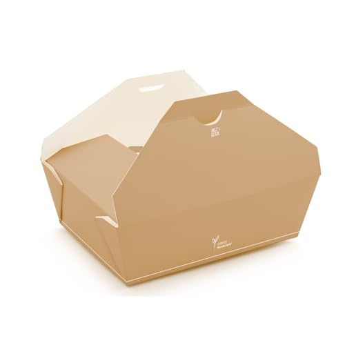200 Stück NATUREStar Bio Foodboxen Carta | Pappe/PE, V: 1500ml, braun, L: 21cm, B: 16cm, H: 6,5cm, BioFoodboxen aus Kraftpapier, Fingerfood, Take away , Picknick Boxen, Wasserdicht ,Pappboxen 200 Stück NATUREStar Bio Foodboxen Carta | Pappe/PE, V: 1500ml, braun, L: 21cm, B: 16cm, H: 6,5cm, BioFoodboxen aus Kraftpapier, Fingerfood, Take away , Picknick Boxen, Wasserdicht ,Pappboxen von FRANZ MENSCH