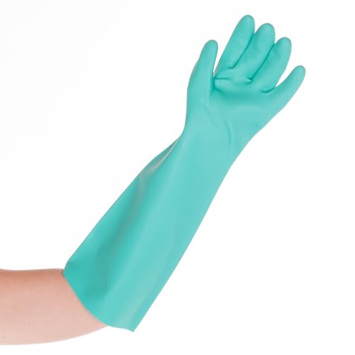 FRANZ MENSCH 1 Stück Hygostar Chemikalienschutzhandschuhe Professional Long | Nitril, Packung, grün, 9/L, L: 46cm, Chemikalien Schutz Handschuhe,Latex Handschuhe FRANZ MENSCH 1 Stück Hygostar Chemikalienschutzhandschuhe Professional Long | Nitril, Packung, grün, 9/L, L: 46cm, Chemikalien Schutz Handschuhe,Latex Handschuhe von FRANZ MENSCH