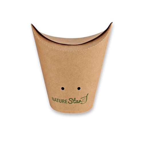 FRANZ MENSCH 1000 Stück NATUREStar Bio Snackboxen | Kraftpapier/PE, FSC®-Mix, braun, Ø: 6cm, H: 11,7cm, V: 270ml, Kraftpapier Snackboxen, Pappboxen von FRANZ MENSCH