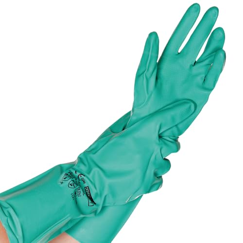 FRANZ MENSCH 12 Stück Hygostar Chemikalienschutzhandschuhe Professional | Nitril, Packung, grün, 8/M, L: 34cm, Chemikalien Schutz Handschuhe, Nitrilhandschuhe FRANZ MENSCH 12 Stück Hygostar Chemikalienschutzhandschuhe Professional | Nitril, Packung, grün, 8/M, L: 34cm, Chemikalien Schutz Handschuhe, Nitrilhandschuhe von FRANZ MENSCH