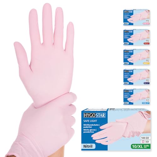 FRANZ MENSCH Hygostar Nitrilhandschuhe Safe Light | puderfrei, rosa, 10/XL, 24cm, 100 Stück, Einweghandschuhe, Einmalhandschuhe, in Gr. XS, S, M, L, XL & XXL verfügbar FRANZ MENSCH Hygostar Nitrilhandschuhe Safe Light | puderfrei, rosa, 10/XL, 24cm, 100 Stück, Einweghandschuhe, Einmalhandschuhe, in Gr. XS, S, M, L, XL & XXL verfügbar von FRANZ MENSCH