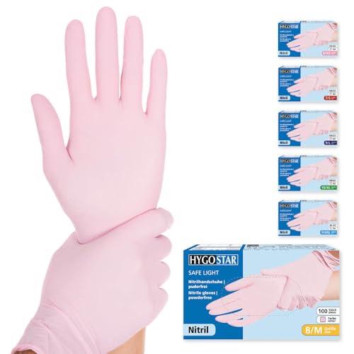 FRANZ MENSCH Hygostar Nitrilhandschuhe Safe Light | puderfrei, rosa, 8/M, 24cm, 100 Stück, Einweghandschuhe, Einmalhandschuhe, in Gr. XS, S, M, L, XL & XXL verfügbar FRANZ MENSCH Hygostar Nitrilhandschuhe Safe Light | puderfrei, rosa, 8/M, 24cm, 100 Stück, Einweghandschuhe, Einmalhandschuhe, in Gr. XS, S, M, L, XL & XXL verfügbar von FRANZ MENSCH