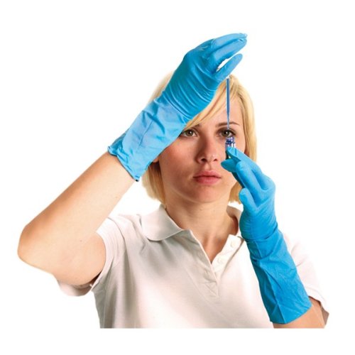 Hygostar Nitrilhandschuh SUPER HIGH RISK blau XL 30 cm, puderfrei Hygostar Nitrilhandschuh SUPER HIGH RISK blau XL 30 cm, puderfrei von FRANZ MENSCH