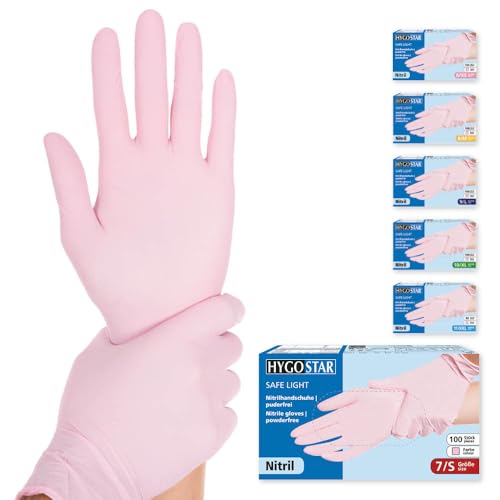 FRANZ MENSCH Hygostar Nitrilhandschuhe Safe Light | puderfrei, rosa, 7/S, 24cm, 100 Stück, Einweghandschuhe, Einmalhandschuhe, in Gr. XS, S, M, L, XL & XXL verfügbar FRANZ MENSCH Hygostar Nitrilhandschuhe Safe Light | puderfrei, rosa, 7/S, 24cm, 100 Stück, Einweghandschuhe, Einmalhandschuhe, in Gr. XS, S, M, L, XL & XXL verfügbar von FRANZ MENSCH