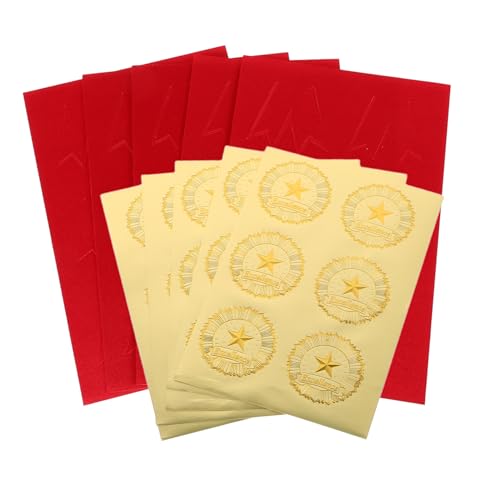 1 Satz Zertifikat Aufkleber Auszeichnung Sticker mit Fünfzackigem Stern und Wellenrand für Abschlüsse und Ehrungen Europäisches Design Benutzerfreundlich und Vielseitig Einsetzbar 1 Satz Zertifikat Aufkleber Auszeichnung Sticker mit Fünfzackigem Stern und Wellenrand für Abschlüsse und Ehrungen Europäisches Design Benutzerfreundlich und Vielseitig Einsetzbar von FRCOLOR