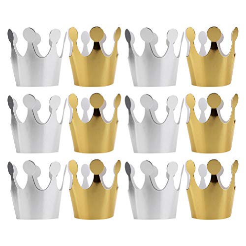 12st Geburtstagskronen Aus Papier Parteigoldkronen Geburtstagsfeier Alles Zum Geburtstag Papierkronen Goldener Geburtstag Partyhüte Partykönig Babymützen Partyhut Kind Mädchen von FRCOLOR