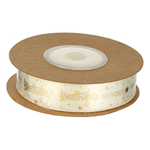 1Rolle Polyester Dekorationsband Yards Geschenkbänder für DIY Geburtstagsfeiern Geschenkverpackung und Bastelprojekte von FRCOLOR