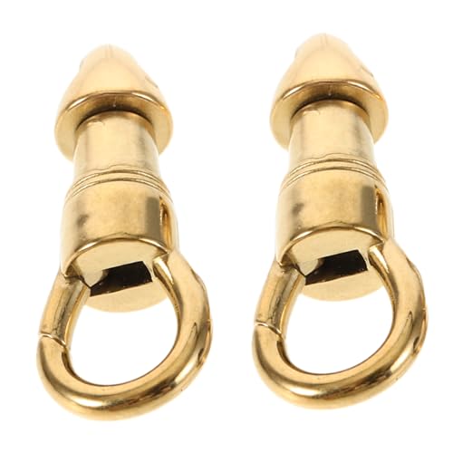 2Stücke Karabinerverschluss für Schmuck Kegelförmige Schnalle Einfachen Aufhängen von Amuletten DIY Zubehör für Armbänder Goldfarben 2Stücke Karabinerverschluss für Schmuck Kegelförmige Schnalle Einfachen Aufhängen von Amuletten DIY Zubehör für Armbänder Goldfarben von FRCOLOR