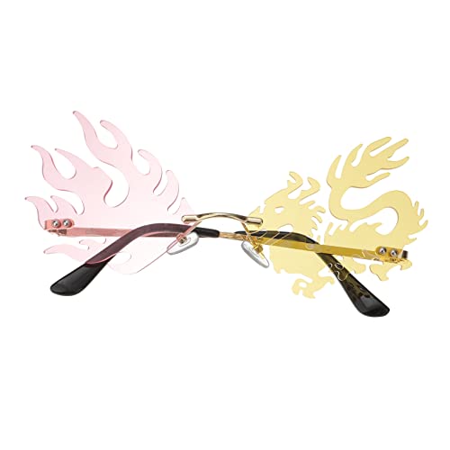 FRCOLOR 1 PC Gelb Metall Brille Riesige Googly Augen Randlose Brille FRCOLOR 1 PC Gelb Metall Brille Riesige Googly Augen Randlose Brille von FRCOLOR