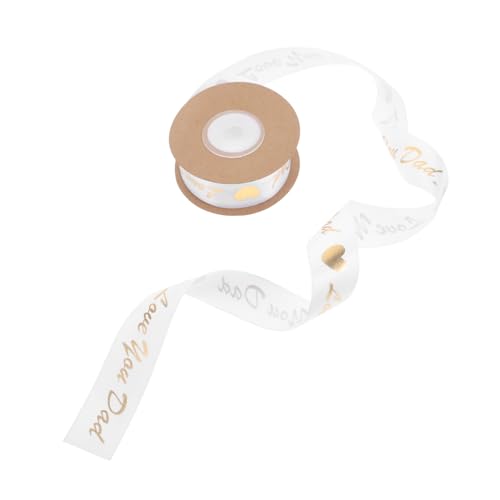 FRCOLOR 1 Rolle Vaterstag Geschenkband Luxuriöses Geschenkverpackungsband aus Hochwertigem für Kuchenverpackung Partydekoration und Besondere Anlässe von FRCOLOR