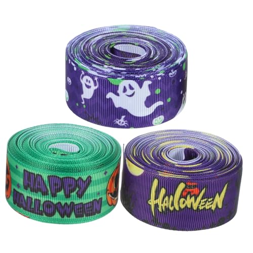 FRCOLOR 1 Satz Halloween Szenen Layout Wärmeübertragungsband Halloween Kranzband Halloween Geschenkbänder Breites Halloween Band Geschenkband Partyband Aus Polyester 3Rollen FRCOLOR 1 Satz Halloween Szenen Layout Wärmeübertragungsband Halloween Kranzband Halloween Geschenkbänder Breites Halloween Band Geschenkband Partyband Aus Polyester 3Rollen von FRCOLOR
