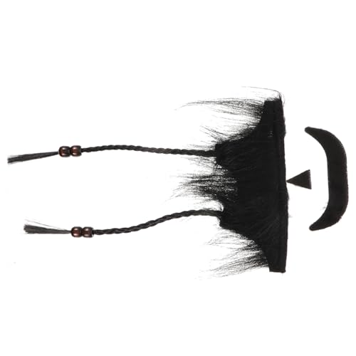 FRCOLOR 1 Satz Piratenbartzubehör Lang Fälschung Falsch Urlaub Halloween Bräutigam Für Künstlich Kind Lustig Bart Gefälscht Cosplay-bart Cosplay Beard Realistic Schwarz Plüschstoff FRCOLOR 1 Satz Piratenbartzubehör Lang Fälschung Falsch Urlaub Halloween Bräutigam Für Künstlich Kind Lustig Bart Gefälscht Cosplay-bart Cosplay Beard Realistic Schwarz Plüschstoff von FRCOLOR