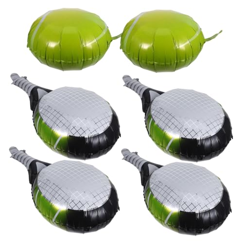 FRCOLOR 1 Satz Tennisball und Schläger Luftballon Teiliges Dekoratives Partyzubehör für Tennis Mottopartys Tennisbälle und Schläger Deko für Geburtstagsfeiern FRCOLOR 1 Satz Tennisball und Schläger Luftballon Teiliges Dekoratives Partyzubehör für Tennis Mottopartys Tennisbälle und Schläger Deko für Geburtstagsfeiern von FRCOLOR