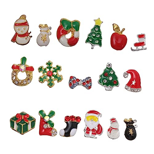 FRCOLOR 1 Satz Weihnachts Nagelaufkleber Strass Nagelkunst Zubehör 3D Weihnachts Nagelkunst Schmuck Nageldekoration Weihnachts Nageldekoration Weihnachtsaufkleber Nägel 20 Stück FRCOLOR 1 Satz Weihnachts Nagelaufkleber Strass Nagelkunst Zubehör 3D Weihnachts Nagelkunst Schmuck Nageldekoration Weihnachts Nageldekoration Weihnachtsaufkleber Nägel 20 Stück von FRCOLOR