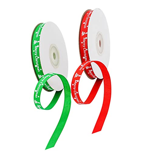 FRCOLOR 1 Satz Weihnachtsband Weihnachtsbeleuchtung Schnur Goldband Weißes Band Sackleinen Geschenkband Bänder Kräuselband Chiffonband Sisalseil Satinband 2 Stück von FRCOLOR