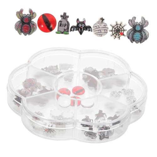 FRCOLOR 1 Schachtel Halloween Nail Charms mit Resin Geistern Spinnen Fledermäusen DIY Manicure Zubehör für Party und Alltag Süße Klassische Halloween Nageldekorationen FRCOLOR 1 Schachtel Halloween Nail Charms mit Resin Geistern Spinnen Fledermäusen DIY Manicure Zubehör für Party und Alltag Süße Klassische Halloween Nageldekorationen von FRCOLOR
