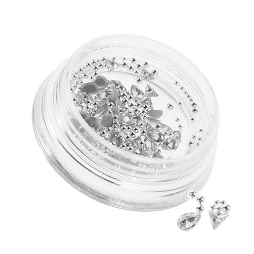FRCOLOR 1 Schachtel Nagelkunst Schmetterlingszirkon Bunte Nageledelsteine Funkelnde Nagelcharme Nagelanhänger Mit Flacher Rückseite Schmetterlings-charm-dekoration Transparent Harz von FRCOLOR