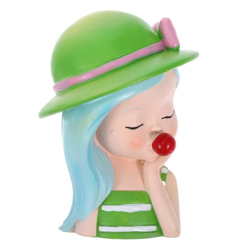 FRCOLOR 1 Stück Einzigartige Mädchen Figur Kuchen Dekoration Lebendige Harz Statue für Geburtstagsfeiern Kreative Tortenornamente Farbenfrohe Party Deko Zufällige Farbe von FRCOLOR