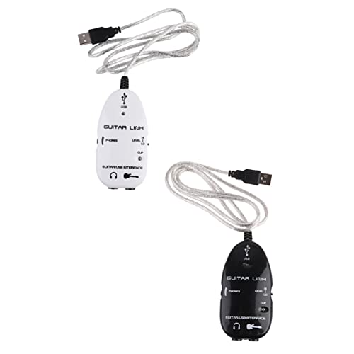 FRCOLOR 1 Stück Guitar Audio Kabel für Instrumente Schwarzes Kabel mit Optimaler Abschirmung und Geräuschfreiheit für Musiker Männer und Frauen von FRCOLOR