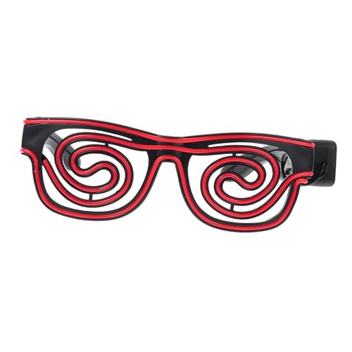 FRCOLOR 1 Stück Leuchtende Brille Leuchtende Brille Requisite Blinkende Sonnenbrille Disco Party Dekoration Trendige Leuchtende Festival Brille Rave Brille Für Party Brille Für von FRCOLOR
