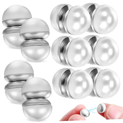 FRCOLOR 10 Paare Magnetstifte Perle Name Kleidergewichte für Wind Schal-Magnet Bräute Knöpfe für Kleidung, Hutnadel Druckknopf für Kleidung Magnetverschlüsse Metall Silver FRCOLOR 10 Paare Magnetstifte Perle Name Kleidergewichte für Wind Schal-Magnet Bräute Knöpfe für Kleidung, Hutnadel Druckknopf für Kleidung Magnetverschlüsse Metall Silver von FRCOLOR