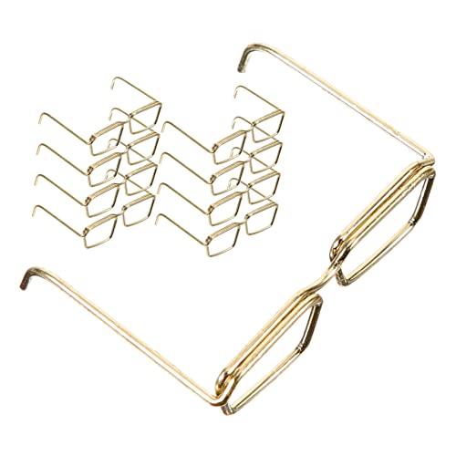 FRCOLOR 10 Puppen Brillenrahmen Doll Glasses ohne Linsen Goldene Dekorative Brille für Puppen Accessoires für Kostüme Geburtstagsgeschenke und DIY Projekte FRCOLOR 10 Puppen Brillenrahmen Doll Glasses ohne Linsen Goldene Dekorative Brille für Puppen Accessoires für Kostüme Geburtstagsgeschenke und DIY Projekte von FRCOLOR