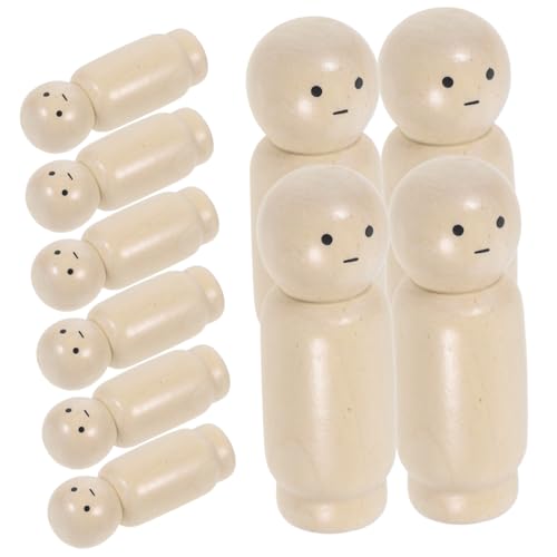 FRCOLOR 10 Stück DIY Holzfiguren zum Bemalen Unbemalte Kleine Holzpuppen Glatte Oberfläche Leicht und Langlebig Kreatives Bastelspielzeug für Individuellen Gestalten FRCOLOR 10 Stück DIY Holzfiguren zum Bemalen Unbemalte Kleine Holzpuppen Glatte Oberfläche Leicht und Langlebig Kreatives Bastelspielzeug für Individuellen Gestalten von FRCOLOR