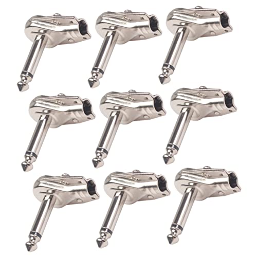 FRCOLOR 10 Stück Effektpedal Stecker Adapter Kabel für Pedalboard Geeignet für Elektrische Gitarre Langlebiges Zubehör für Musiker und Gitarrenliebhaber Silber FRCOLOR 10 Stück Effektpedal Stecker Adapter Kabel für Pedalboard Geeignet für Elektrische Gitarre Langlebiges Zubehör für Musiker und Gitarrenliebhaber Silber von FRCOLOR