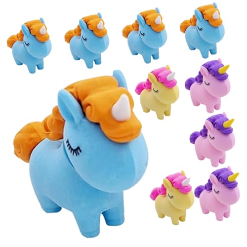 FRCOLOR 10 Stück Einhorn Radiergummis Lustige Schulutensilien für Belohnung und Mitgebsel für Partys Bunte Designs für Vorschulkinder Zufällige Farbe Zufällige Farbe FRCOLOR 10 Stück Einhorn Radiergummis Lustige Schulutensilien für Belohnung und Mitgebsel für Partys Bunte Designs für Vorschulkinder Zufällige Farbe Zufällige Farbe von FRCOLOR