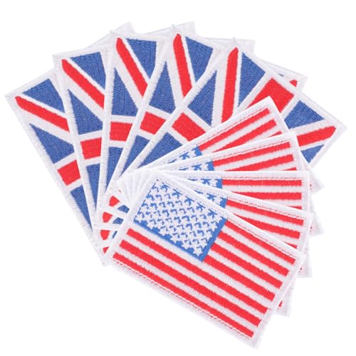 FRCOLOR 10 Stück Gestickte Stoffabzeichen Vereinigte Staaten Patches US-Flaggen-Patch Flaggenpatches Aufnäher für Hemden Flecken Flicken für Kleidung Hemdflicken zum Aufbügeln Polyester FRCOLOR 10 Stück Gestickte Stoffabzeichen Vereinigte Staaten Patches US-Flaggen-Patch Flaggenpatches Aufnäher für Hemden Flecken Flicken für Kleidung Hemdflicken zum Aufbügeln Polyester von FRCOLOR