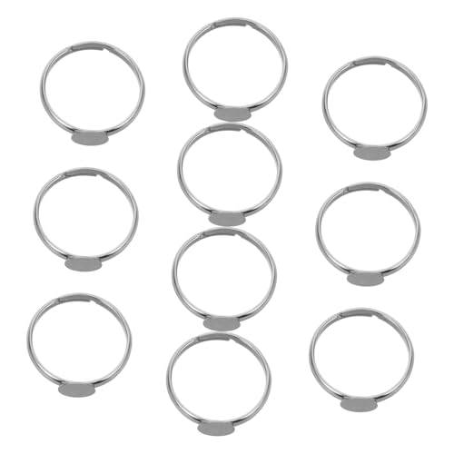 FRCOLOR 10 Stück Können Ringstützen Kleben Schmuckrohlinge Lünettenfassung Verstellbare Ringbasis Flache Runde Lünettenschale Ringrohling Basis Zum Selbermachen Schnitzereien FRCOLOR 10 Stück Können Ringstützen Kleben Schmuckrohlinge Lünettenfassung Verstellbare Ringbasis Flache Runde Lünettenschale Ringrohling Basis Zum Selbermachen Schnitzereien von FRCOLOR