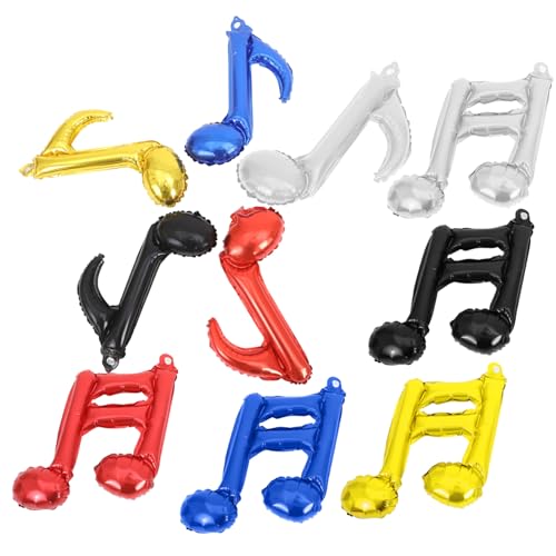 FRCOLOR 10 Stück Musiknoten Folienballons Aluminiumfolie Luftballons für Musikgeburtstage Partydekorationen und Konzerte Wiederverwendbare Metallische Ballons für FRCOLOR 10 Stück Musiknoten Folienballons Aluminiumfolie Luftballons für Musikgeburtstage Partydekorationen und Konzerte Wiederverwendbare Metallische Ballons für von FRCOLOR