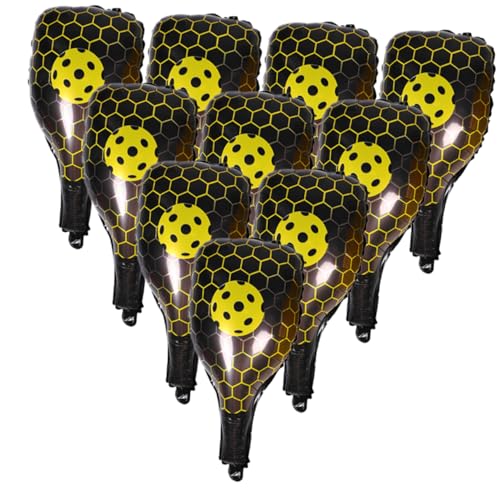 FRCOLOR 10 Stück Pickle Racket Luftballons Gelbe Folienballons für Sport Themen Feiern Geburtstags Dekorationen und Shower Spiele für Interaktive Partys und Schnelle Aufblasezeit FRCOLOR 10 Stück Pickle Racket Luftballons Gelbe Folienballons für Sport Themen Feiern Geburtstags Dekorationen und Shower Spiele für Interaktive Partys und Schnelle Aufblasezeit von FRCOLOR