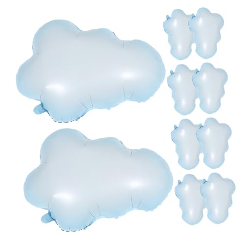 FRCOLOR 10 Stück Teiliges Aluminiumfolie Wolkenballons Pastellfarbene Partydeko Stilvolle Luftballons für Geburtstag Babyparty und Festliche Szenen Langlebig und Sicher FRCOLOR 10 Stück Teiliges Aluminiumfolie Wolkenballons Pastellfarbene Partydeko Stilvolle Luftballons für Geburtstag Babyparty und Festliche Szenen Langlebig und Sicher von FRCOLOR