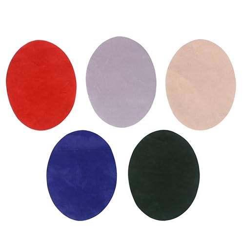FRCOLOR 10 Stück Teiliges Bügelflicken Oval mit Farben Dicke DIY Jeans Reparatur Patches für Knie und Ellbogen Dekorative Textilaufbügler Einfach Anzubringen Vielseitiges Reparaturset für von FRCOLOR