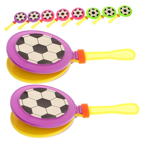 FRCOLOR 10 Stück Teiliges Bunte Handklatscher aus Kunststoff Laute Fußball Party Lärmmacher zum Anfeuern Leicht und Tragbar für Fußballpartys Feiern Konzerte und Schulveranstaltungen von FRCOLOR