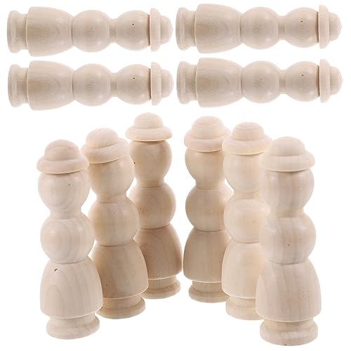 FRCOLOR 10 Stück Teiliges Holz Puppen mit Unbehandelte DIY Holzfiguren für Kreatives Basteln und Malen für Kreative Projekte FRCOLOR 10 Stück Teiliges Holz Puppen mit Unbehandelte DIY Holzfiguren für Kreatives Basteln und Malen für Kreative Projekte von FRCOLOR