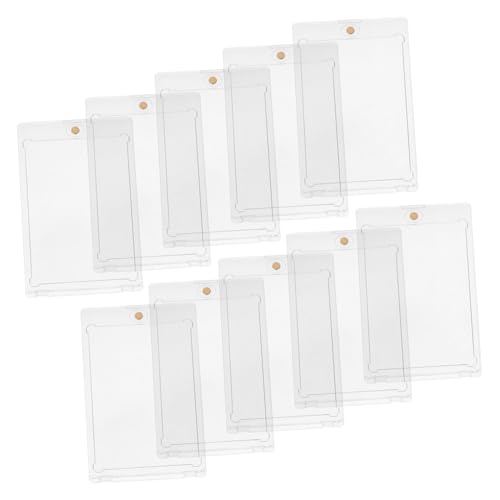 FRCOLOR 10 Stück Teiliges Magnetische Kartenschutzhüllen aus Klarem Acryl mit Goldfarbenem Magnetverschluss Transparente Wiederverwendbare Kartenhalter für Sammelkarten und Spielkarten FRCOLOR 10 Stück Teiliges Magnetische Kartenschutzhüllen aus Klarem Acryl mit Goldfarbenem Magnetverschluss Transparente Wiederverwendbare Kartenhalter für Sammelkarten und Spielkarten von FRCOLOR