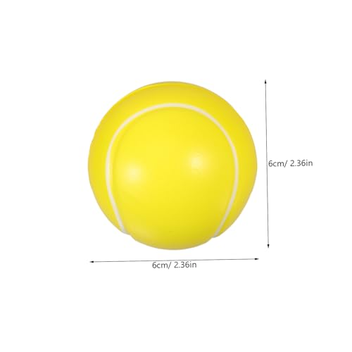 FRCOLOR 10 Stück Teiliges Mini Schaumstoff Bälle Stressbälle Tennis Design Sicherer Weicher Quetschball für Entspannung Party Mitgebsel und Gruppenspiele von FRCOLOR