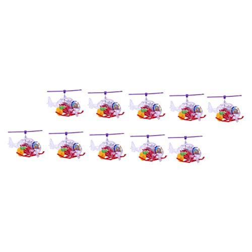 FRCOLOR 10 Stück Teiliges Wind Up Hubschrauber Bunte Flugzeuge für Kindergeburtstag Lustige Party Mitgebsel Mechanische Flugspielzeuge für Jungen und Mädchen Farbenfrohe Zufällige Farbe von FRCOLOR