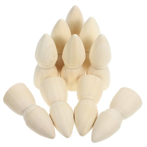 FRCOLOR 10 Stück Unfertige Hölzerne Peg Puppen DIY Malbare Holzfiguren für Kreative Projekte für Unbemalte Bastelpuppen aus Naturholz FRCOLOR 10 Stück Unfertige Hölzerne Peg Puppen DIY Malbare Holzfiguren für Kreative Projekte für Unbemalte Bastelpuppen aus Naturholz von FRCOLOR