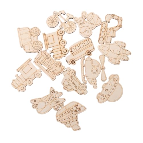 FRCOLOR 100 Stück Blanko Holzscheiben Fahrzeugformen Unfertige Holzautos Flugzeuge Raketen DIY Bastelset für Malen Dekoration FRCOLOR 100 Stück Blanko Holzscheiben Fahrzeugformen Unfertige Holzautos Flugzeuge Raketen DIY Bastelset für Malen Dekoration von FRCOLOR