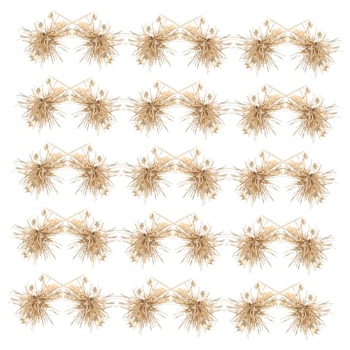 FRCOLOR 100 Stück Feuerwerkskuchen -plugin Geburtstagsdekorationen Backen Geburtstagstorte Topper Partykuchendekorationen Desserts-topper Kuchendekorationsbedarf Golden Plastik von FRCOLOR