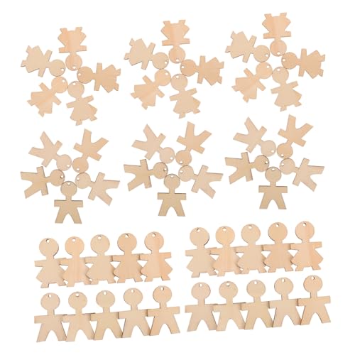 FRCOLOR 100 Stück Holzfiguren Jungen Mädchen Formen Unbemalt Diy Holzanhänger für Bastelprojekte Partydeko Kreative Holzscheiben zum Bemalen und Verzieren FRCOLOR 100 Stück Holzfiguren Jungen Mädchen Formen Unbemalt Diy Holzanhänger für Bastelprojekte Partydeko Kreative Holzscheiben zum Bemalen und Verzieren von FRCOLOR