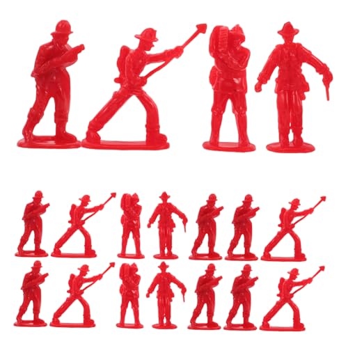 FRCOLOR 100 Stück Kleiner Feuerwehrmann Figuren für Kinder Feuerwehrmann Spielzeug Realistische Details für Kreative Spielszenarien Geschenkideen für Jungen und Mädchen Kuchendekorationen von FRCOLOR