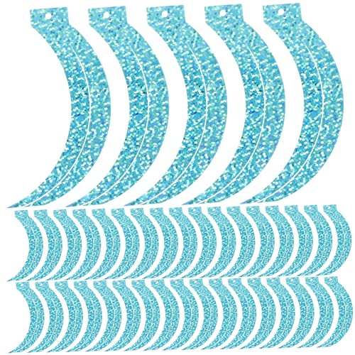 FRCOLOR 100 Stück Pvc -paillettenschmuck Lose Pailletten Selber Machen Lose Pailletten Zum Nähen Schillernde Lose Pailletten Dekorative Lose Pailletten Herstellung Kleidung Pailletten Blau von FRCOLOR