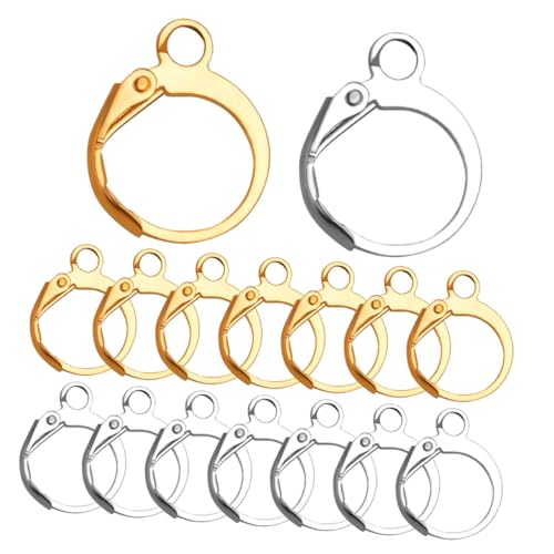 FRCOLOR 100 Stück Teiliges DIY Ohrringhaken aus Rostfreiem Edelstahl Goldene und Silberne Ohrclips Vielseitig für Handgefertigten Schmuck Langlebig und Hautfreundlich für Damen und Mädchen FRCOLOR 100 Stück Teiliges DIY Ohrringhaken aus Rostfreiem Edelstahl Goldene und Silberne Ohrclips Vielseitig für Handgefertigten Schmuck Langlebig und Hautfreundlich für Damen und Mädchen von FRCOLOR